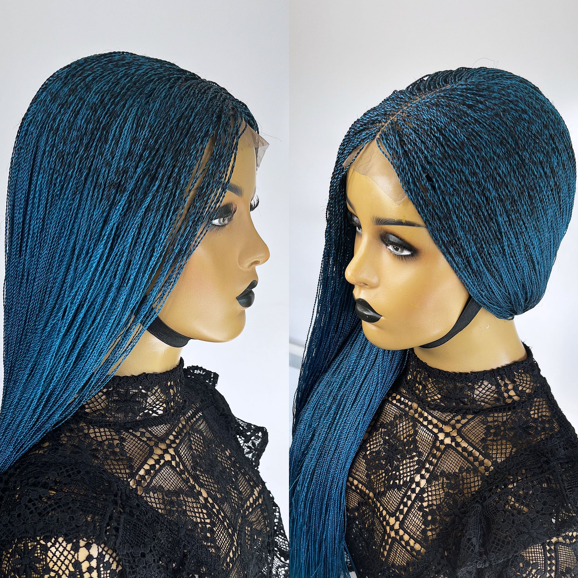 Unique Micro Needle Senegalese Twists Braid Wig - Twilight