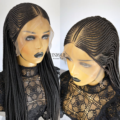 Lace Front Tribal Braids Wig - Tiffany