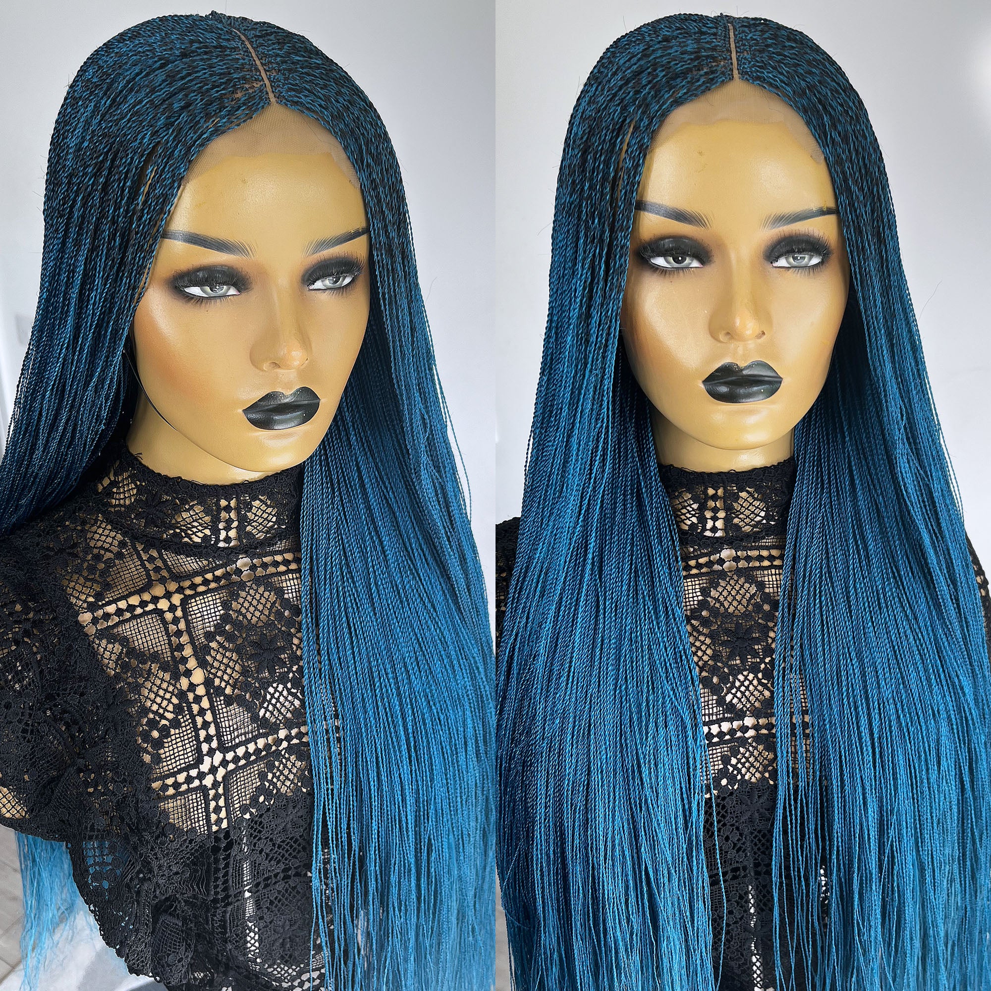 Unique Micro Needle Senegalese Twists Braid Wig - Twilight - UniqueBraidedWigs