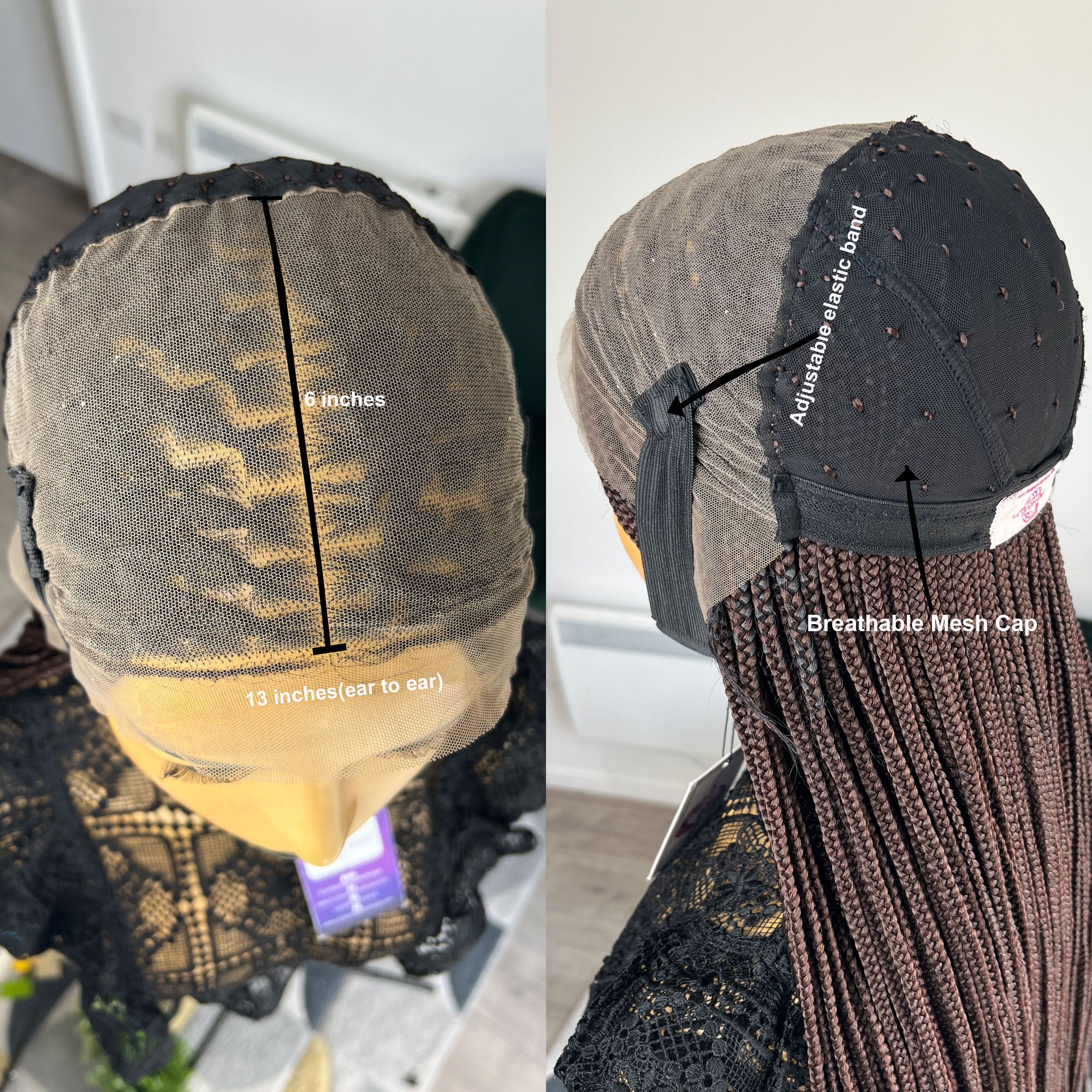 ADJUSTABLE ELASTIC BAND FOR BRAIDED WIGS 
