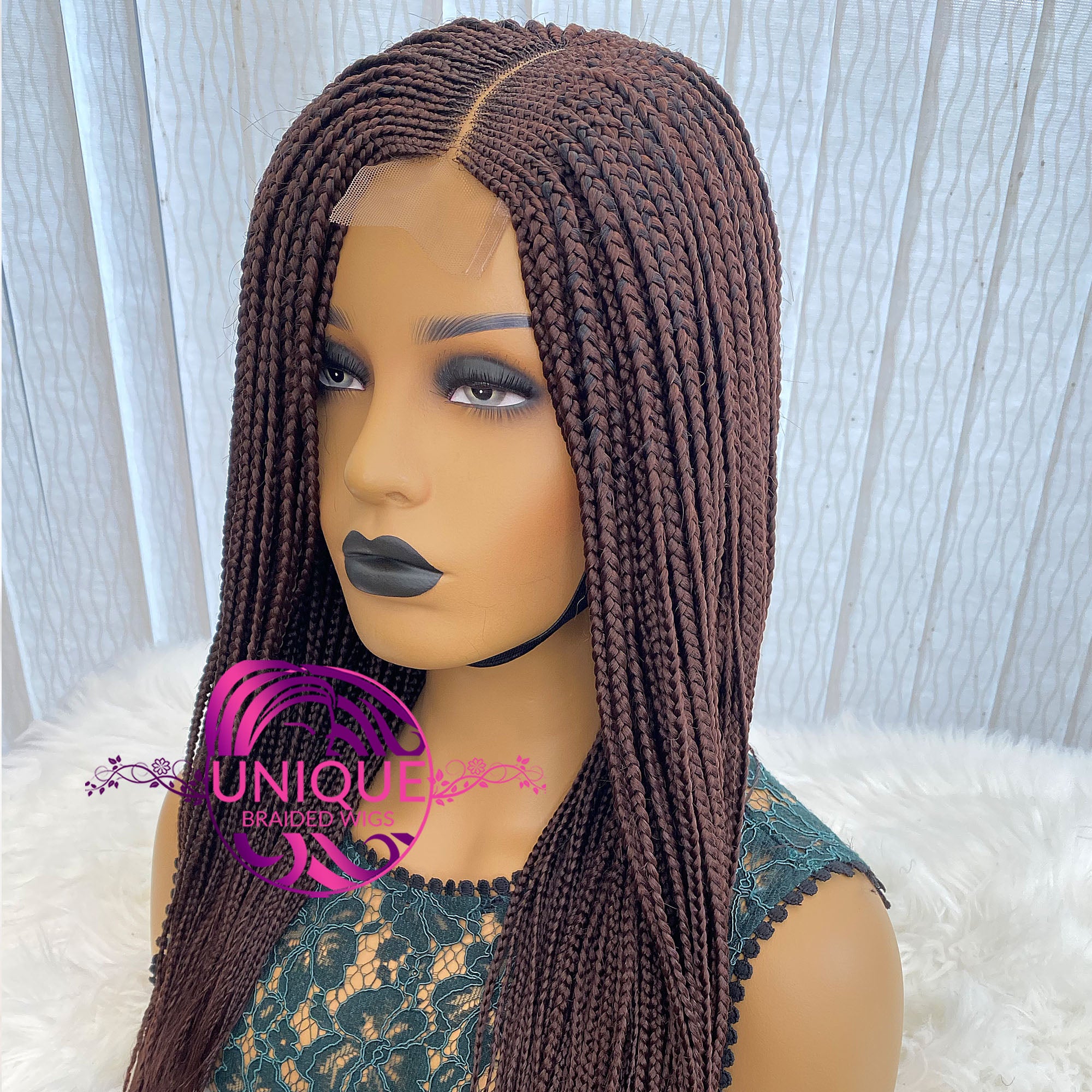 Cornrow Box Braids Wig - Mimi - UniqueBraidedWigs