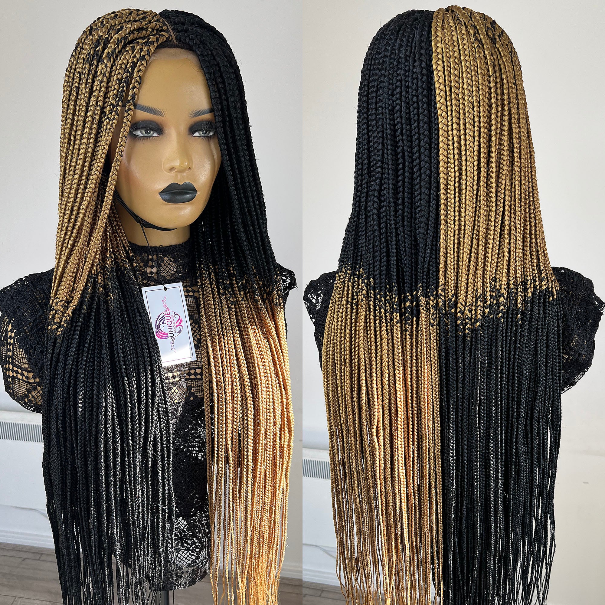 Reverse Ombre Box Braids Wig - CiCi