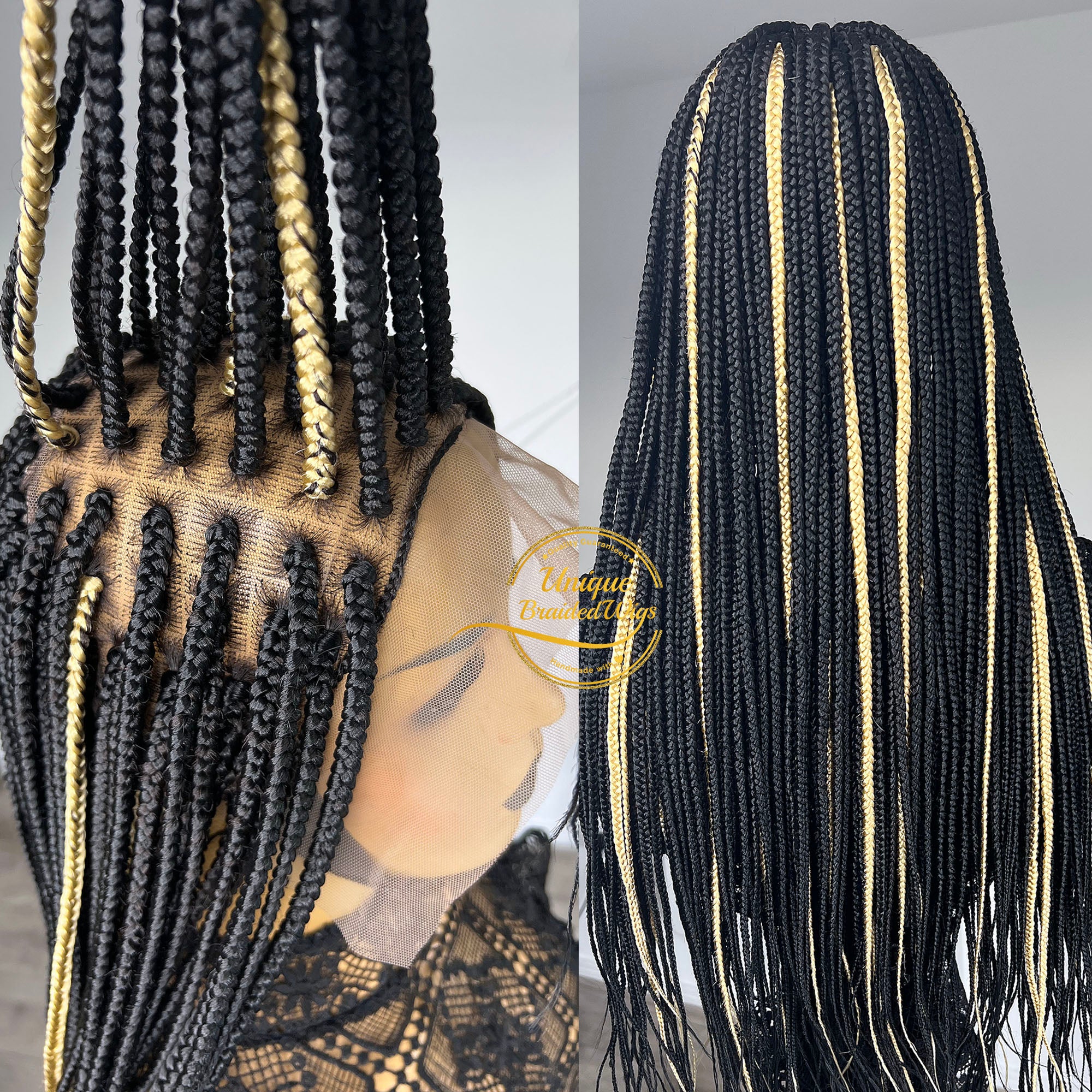 Box Braids Braided Wig - Roxy - UniqueBraidedWigs