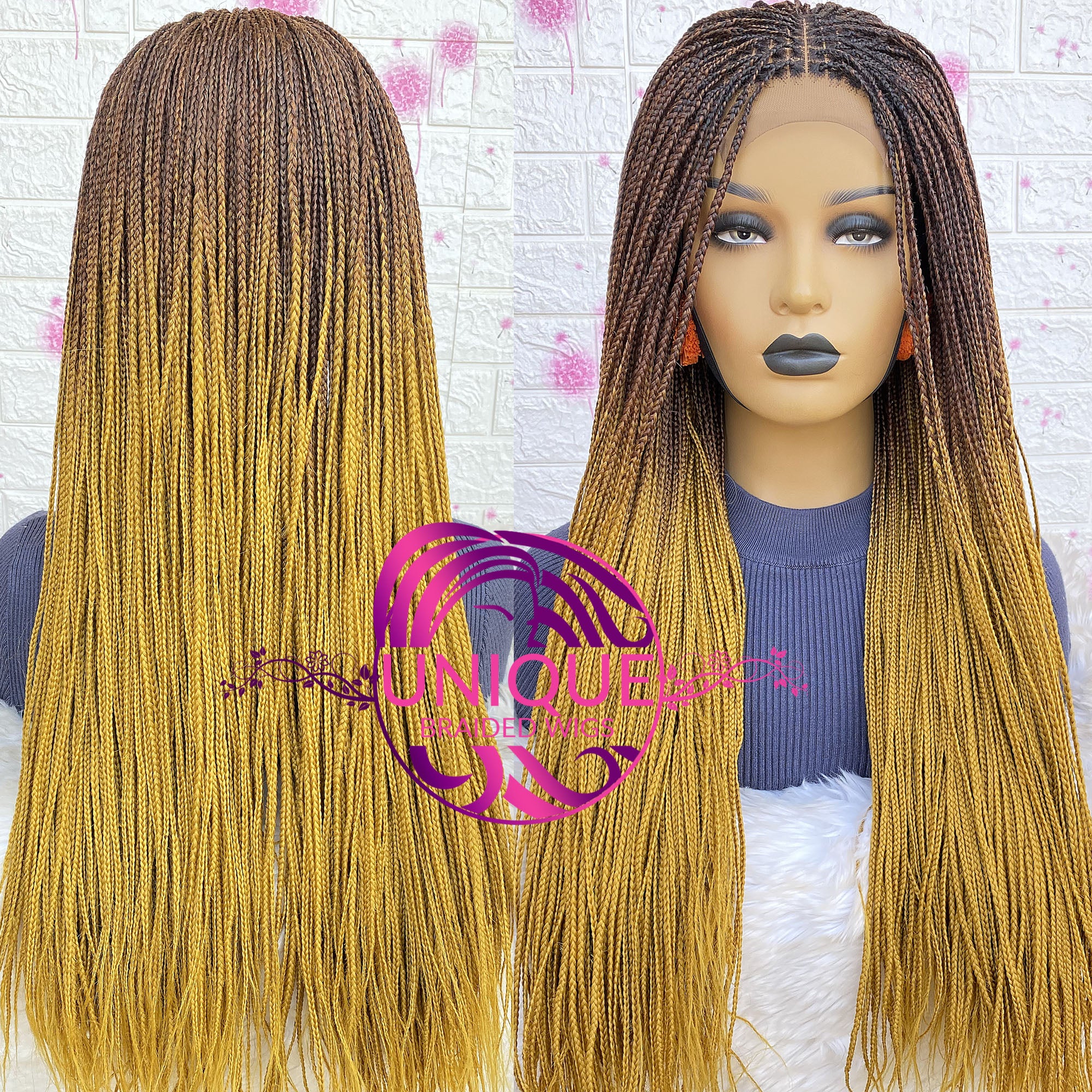 Ombre Tone Knotless Braid Wig - Ade