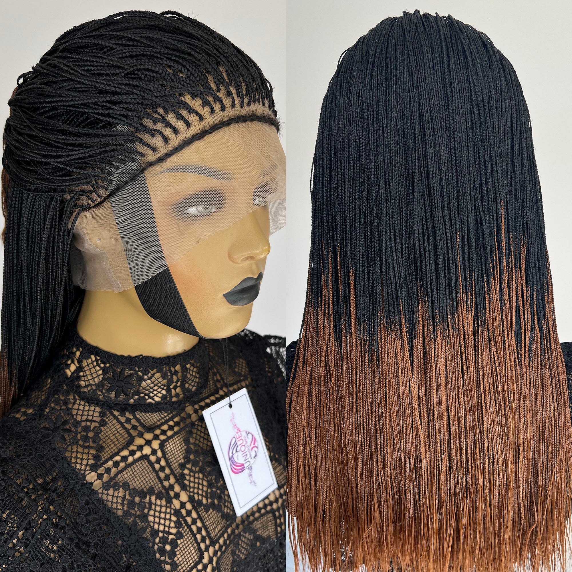 Micro Box Braided Wig - Becca - UniqueBraidedWigs