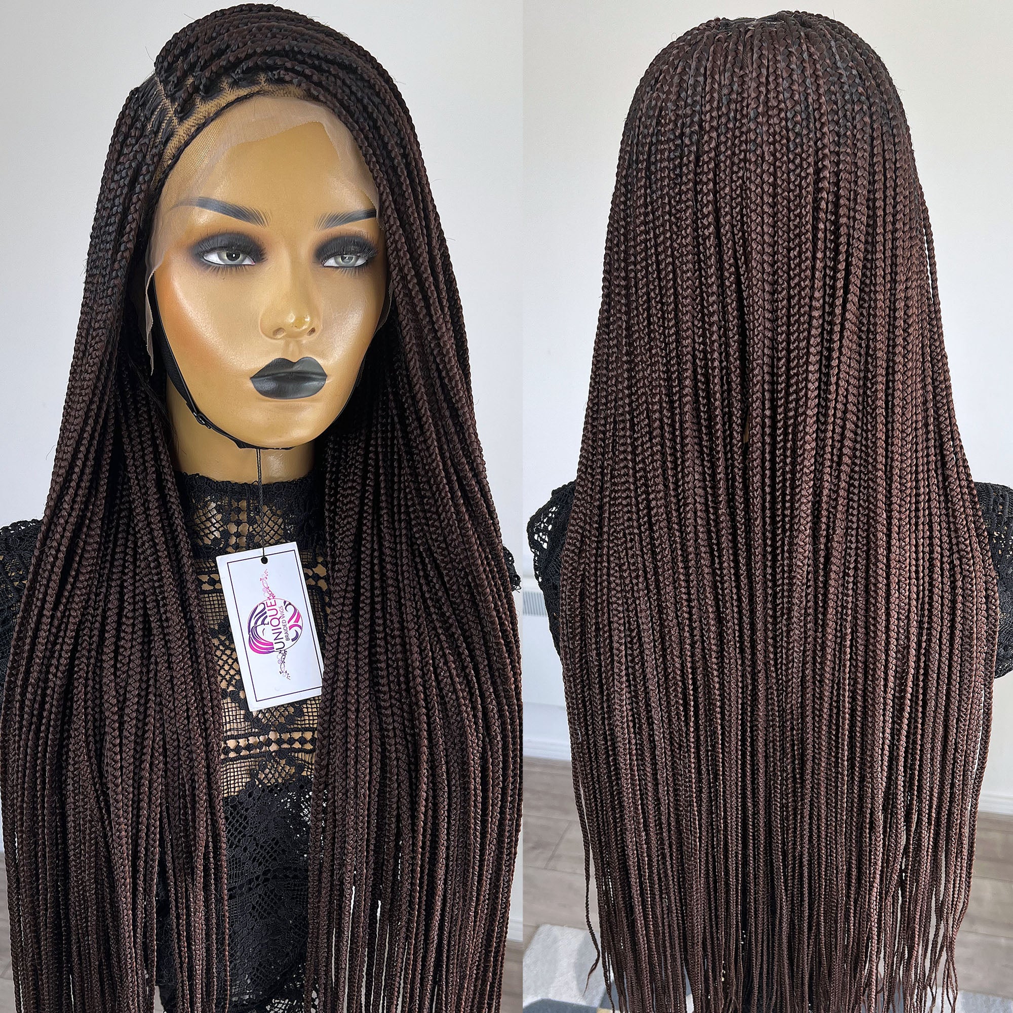 Unique Medium Knotless Braid Wig - #33 - UniqueBraidedWigs