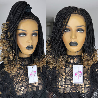 Ombre Tips Knotless Box Braid Wig - Jess - UniqueBraidedWigs