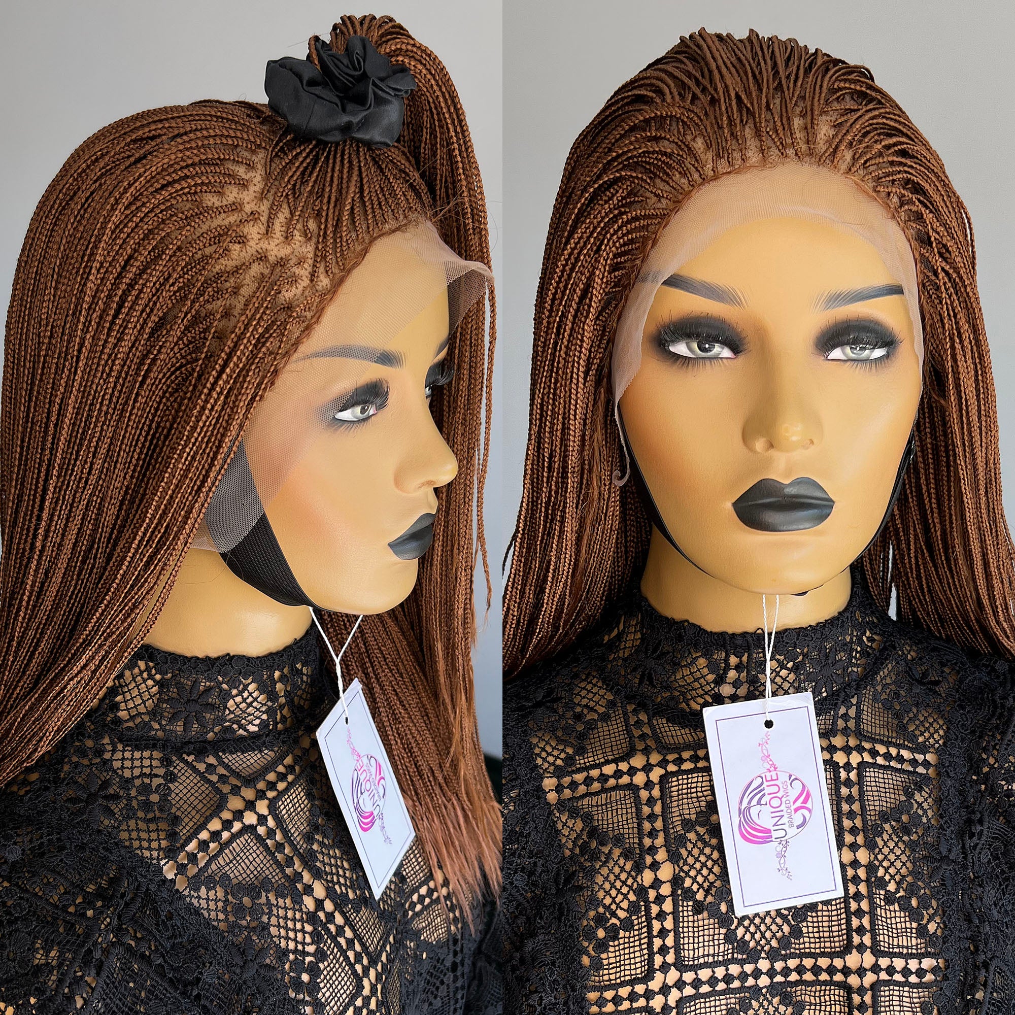 Micro Box Braids Wig - Kisha - UniqueBraidedWigs