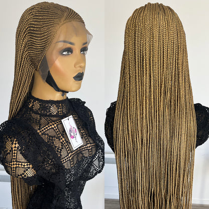 Lace Front Cornrow Braids Wig - Nedra