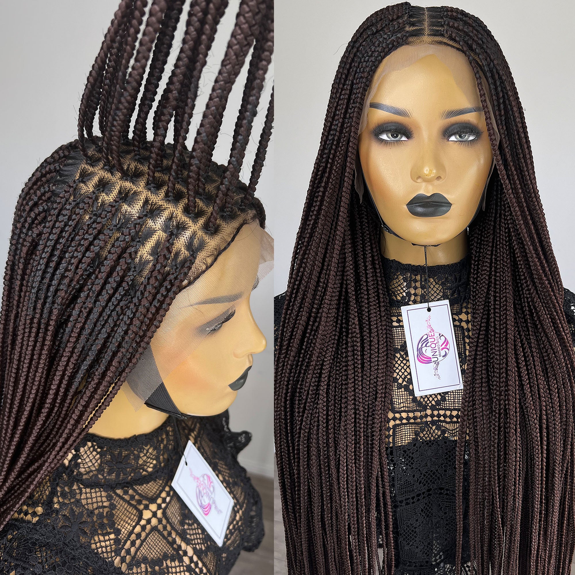 Unique Medium Knotless Braid Wig - #33 - UniqueBraidedWigs