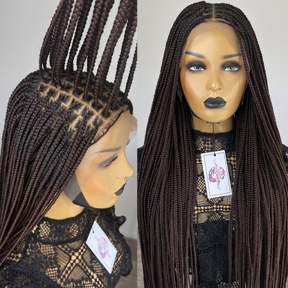 Unique Medium Knotless Braid Wig - #33