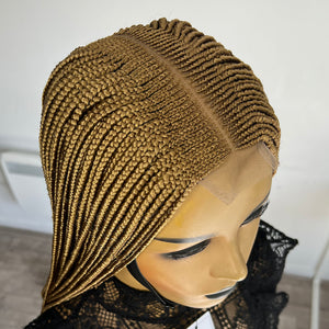 Deep Part Cornrow Braided Wig - Kim