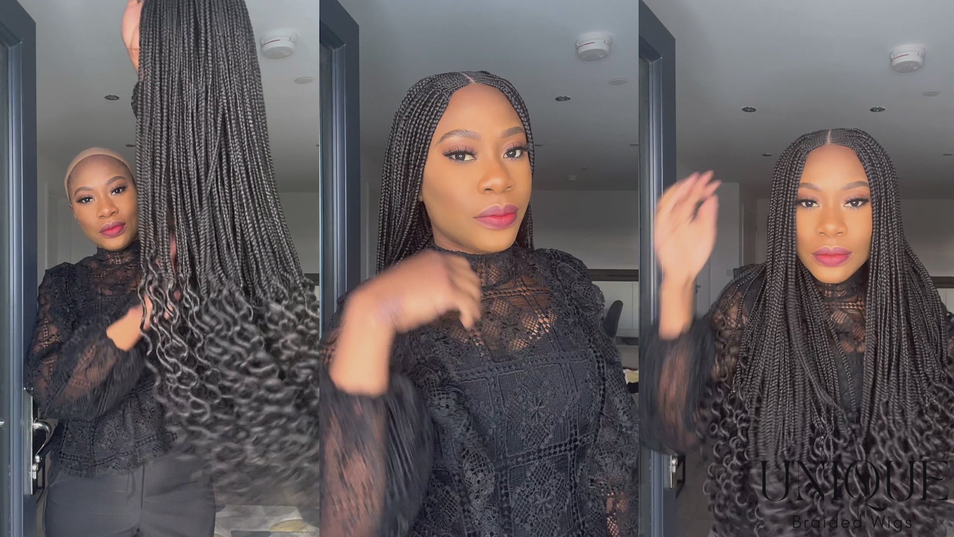 Cornrow Box Braids with Curls - Dorah