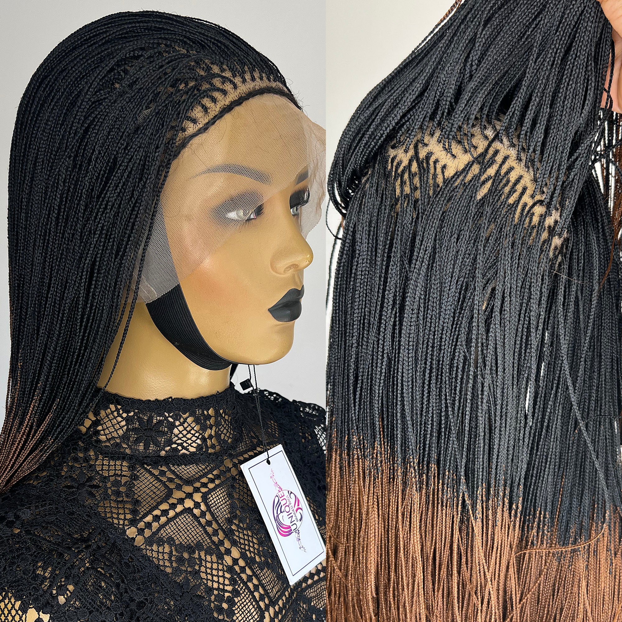 Micro Box Braided Wig - Becca - UniqueBraidedWigs