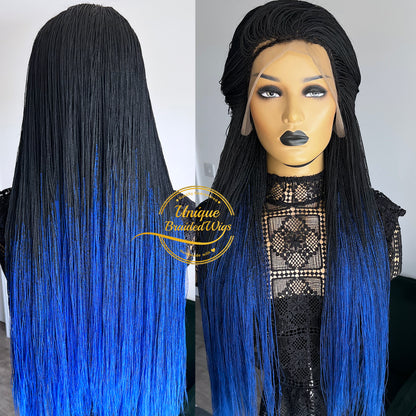 Lace Front Micro Needle Senegalese Twists Wig- Kenya - UniqueBraidedWigs