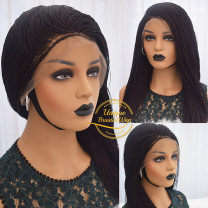 Lace Front Micro Needle Senegalese Twists Wig- Kenya - UniqueBraidedWigs