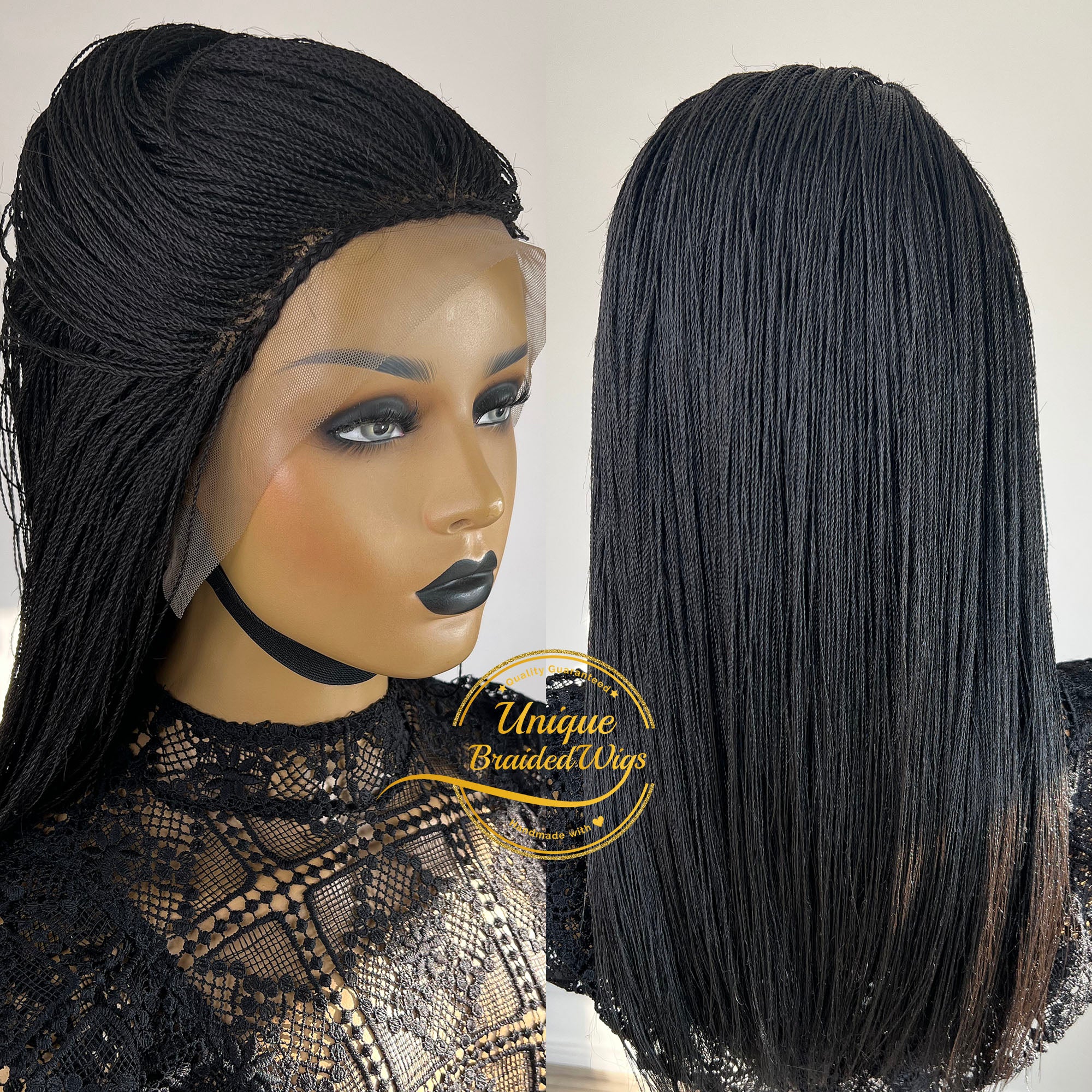 Lace Front Micro Needle Senegalese Twists Wig- Kenya - UniqueBraidedWigs