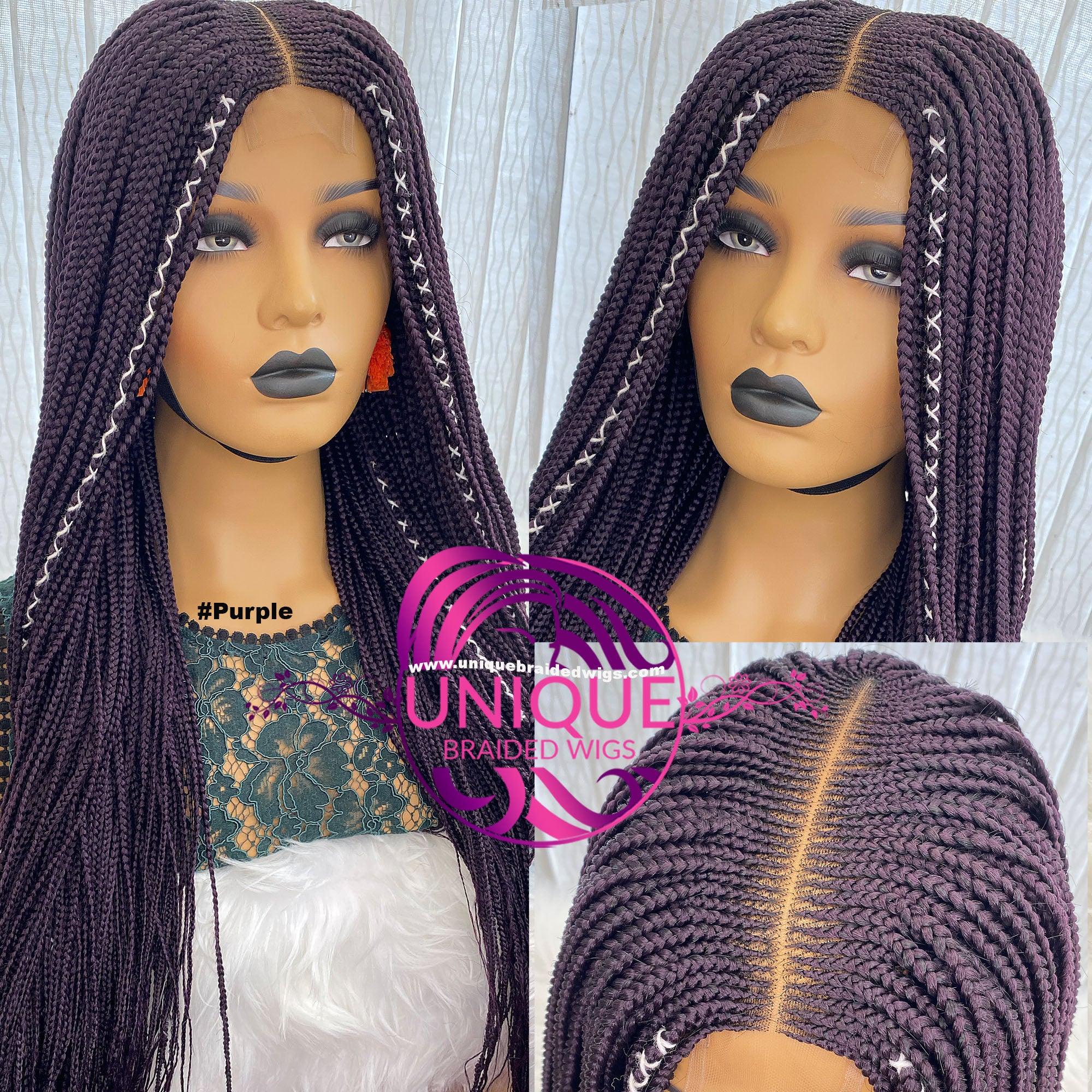 Pre-order 22 inches newest Kim K CORNROW OMBRÈ WIG. Braided wig, 22 inches, Colour 1/27