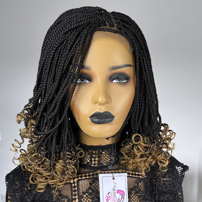 Ombre Tips Knotless Box Braid Wig - Jess - UniqueBraidedWigs