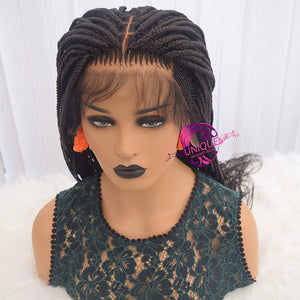 Lace Front Cornrow Braided Wig - Bria